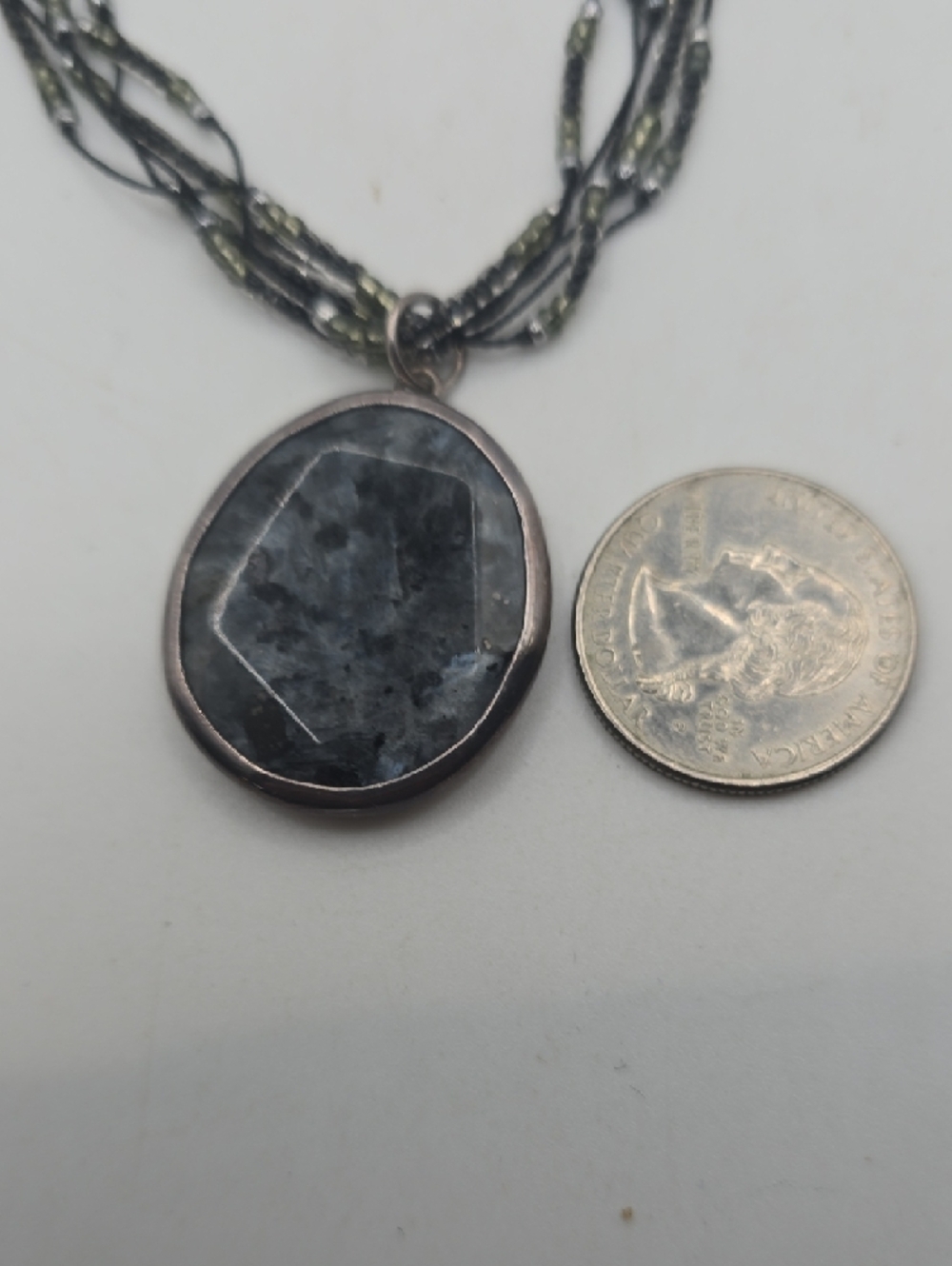 Silpada "Stormy Night" Multi Strand Black Beaded Necklace - Picture 7 of 7
